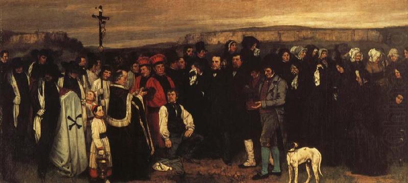 A Funeral in Ornans, Gustave Courbet